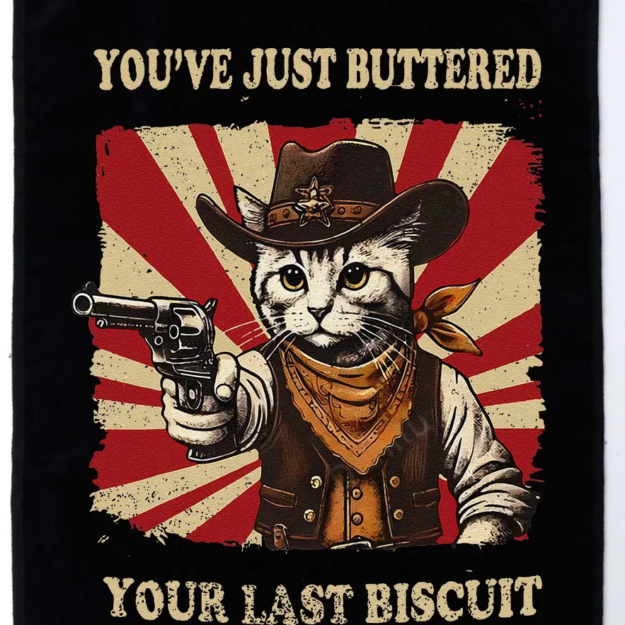 YouVe Just Buttered Your Last Biscuit Western Cat Cow Platinum Collection Golf Towel