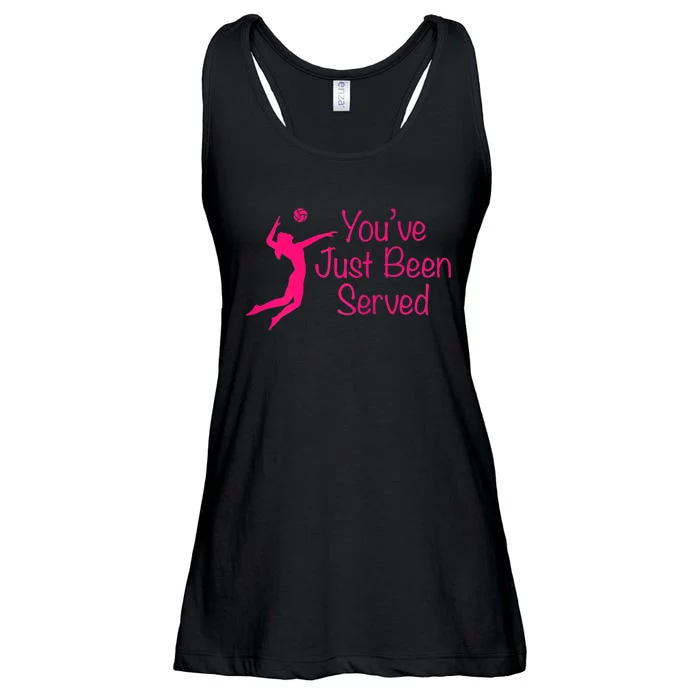 You've Just Been Served Volleyball Ladies Essential Flowy Tank