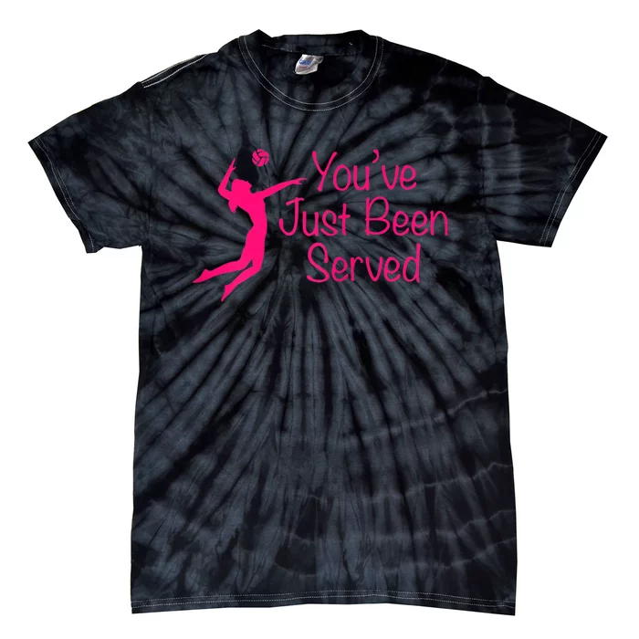 You've Just Been Served Volleyball Tie-Dye T-Shirt