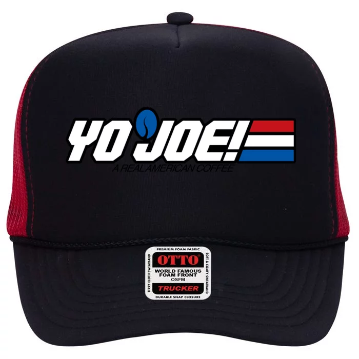 Yo Joe! Coffee High Crown Mesh Trucker Hat