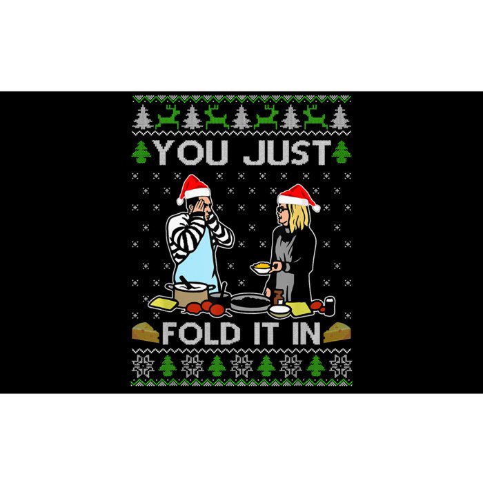 You Just Fold It In Fold In The Cheese Ugly Christmas Bumper Sticker