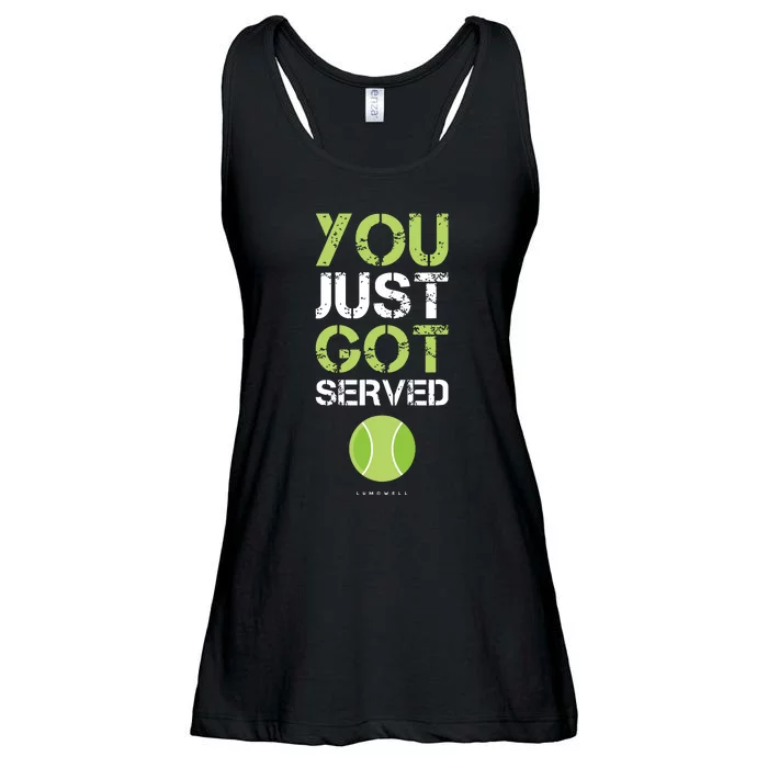 You Just Got Served Tennis Funny Tennis Gift Ladies Essential Flowy Tank