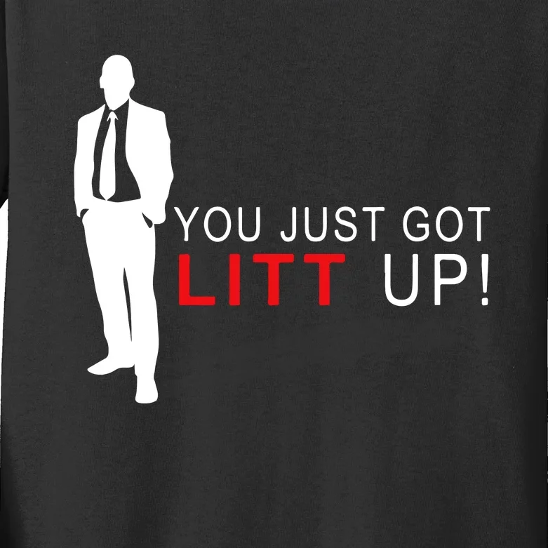 You Just Got Litt Up Litt Up Your Style With Litt Up Kids Long Sleeve Shirt