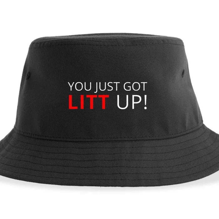 You Just Got Litt Up Cool Sustainable Bucket Hat