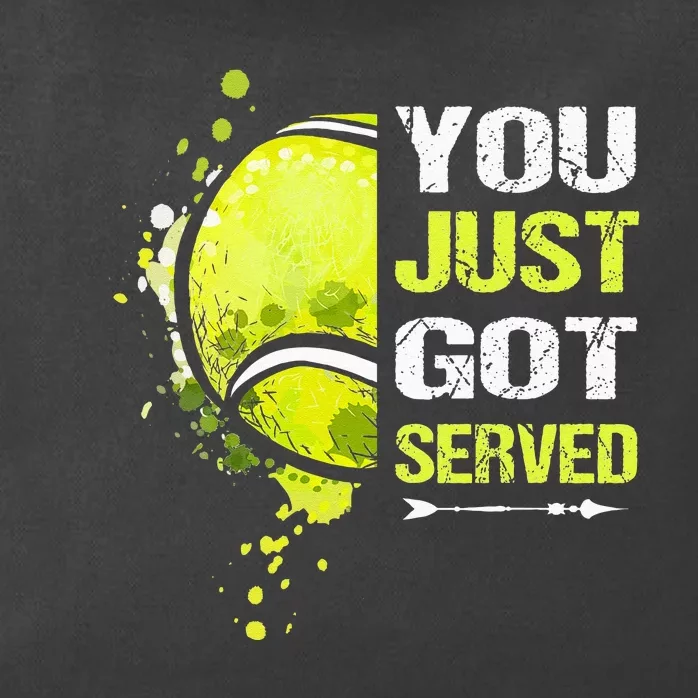 You Just Got Served Tennis Zip Tote Bag