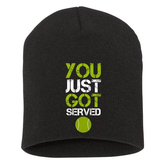 You Just Got Served Tennis Player Short Acrylic Beanie