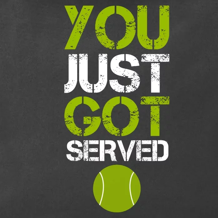 You Just Got Served Tennis Player Zip Tote Bag