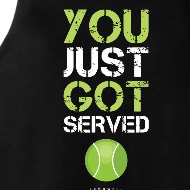 You Just Got Served Tennis Funny Tennis Gift Tee Ladies Tri-Blend Wicking Tank