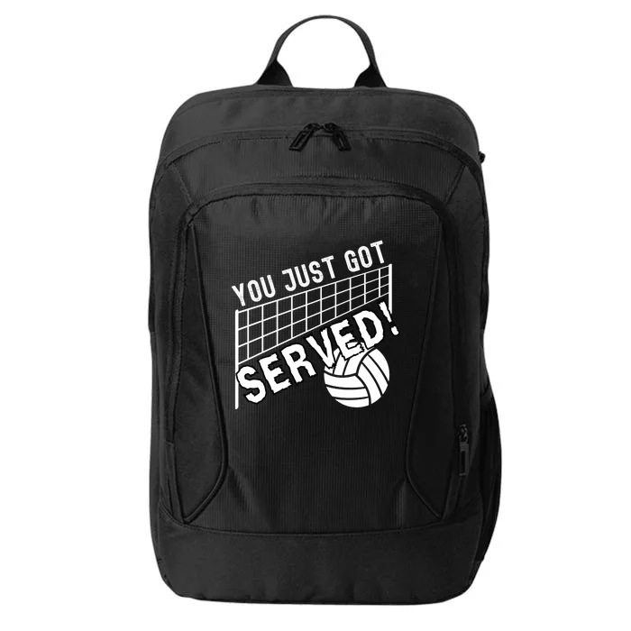 You Just Got Served Funny Volleybally City Backpack