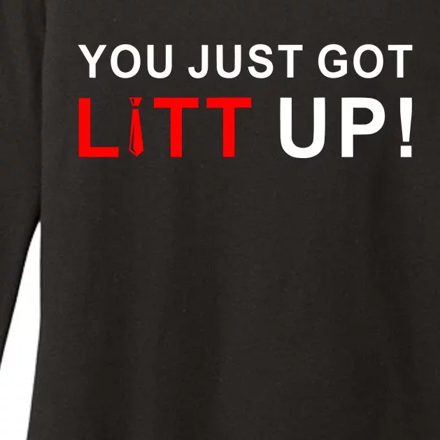 You Just Got Litt Up Womens CVC Long Sleeve Shirt