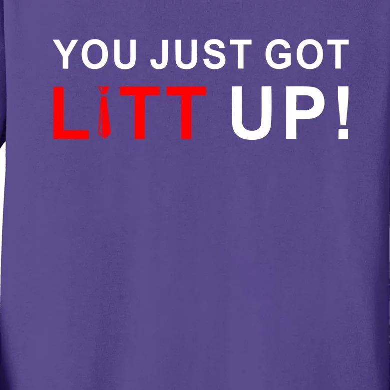 You Just Got Litt Up Kids Long Sleeve Shirt