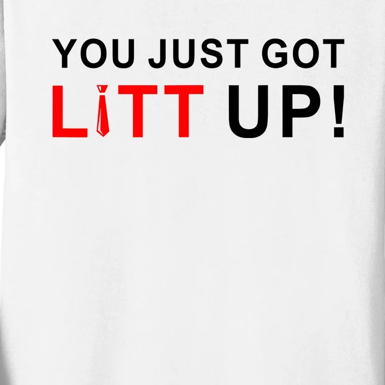 You Just Got Litt Up Kids Long Sleeve Shirt