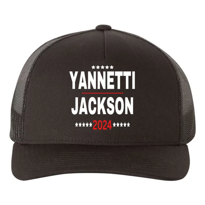 Yannetti Jackson Vote For Your Favorite Defense Team 2024 Yupoong Adult 5-Panel Trucker Hat