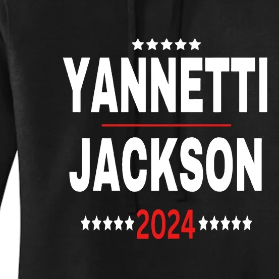 Yannetti Jackson Vote For Your Favorite Defense Team 2024 Women's Pullover Hoodie