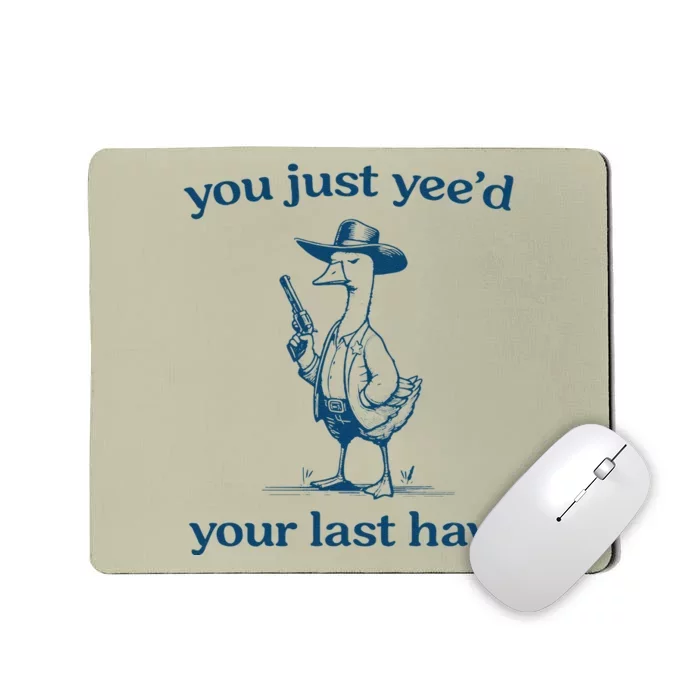 You Just Yeed Your Last Haw Silly Goose Mousepad