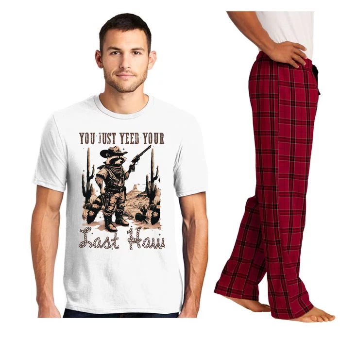 You Just Yeed Your Last Haw Funny Raccoon Pajama Set