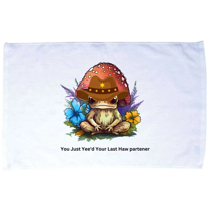 You Just Yeed Your Last Haw Partner. Cowboy Frog Meme Gift Idea. Microfiber Hand Towel