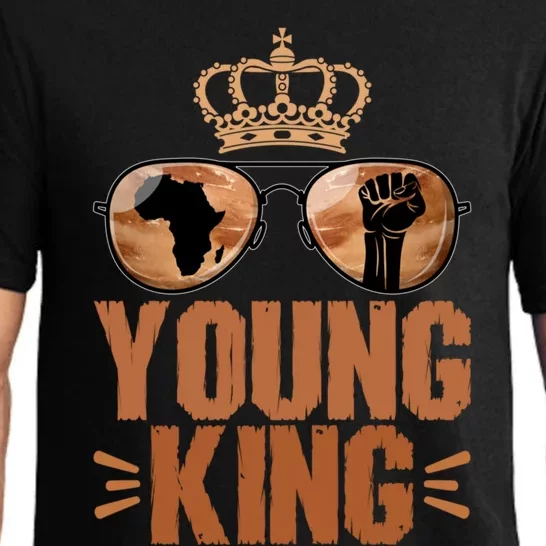 Young King 1865 Juneteenth Black History African Funny Gift Pajama Set