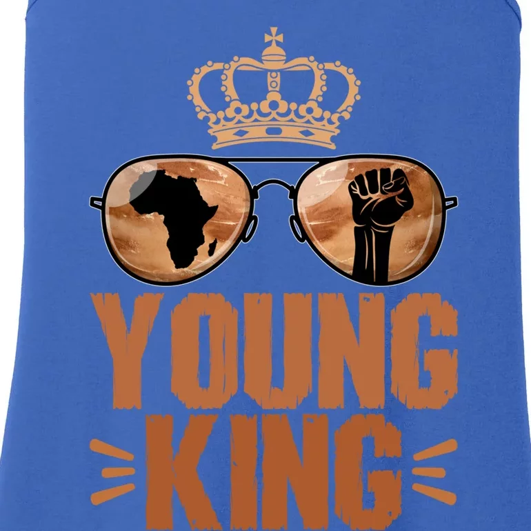 Young King 1865 Juneteenth Black History African Funny Gift Ladies Essential Tank