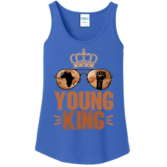 Young King 1865 Juneteenth Black History African Funny Gift Ladies Essential Tank