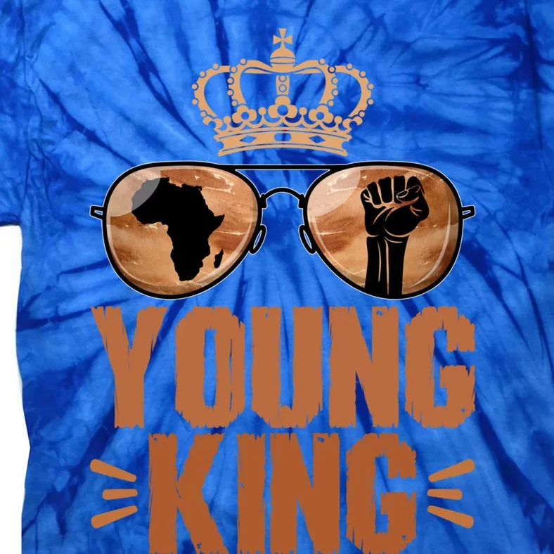 Young King 1865 Juneteenth Black History African Funny Gift Tie-Dye T-Shirt