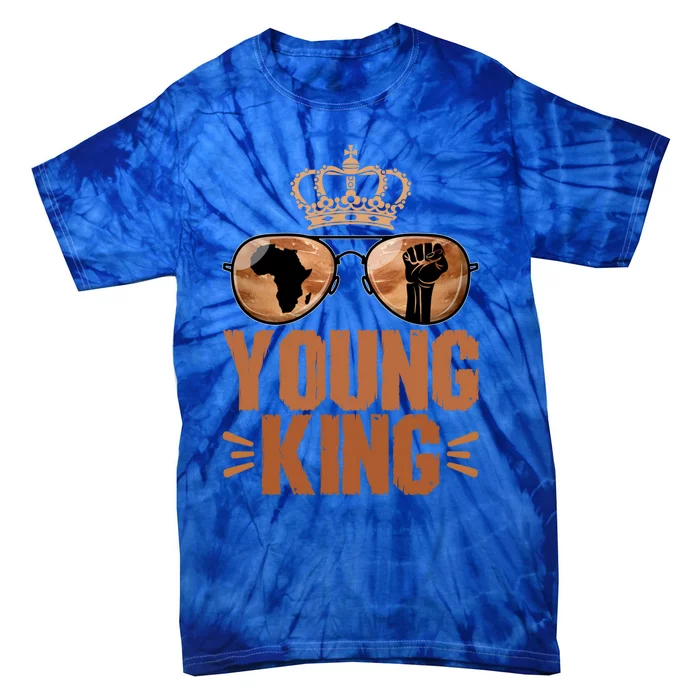 Young King 1865 Juneteenth Black History African Funny Gift Tie-Dye T-Shirt