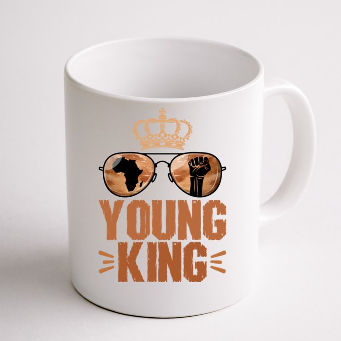 Young King 1865 Juneteenth Black History African Funny Gift Front & Back Coffee Mug