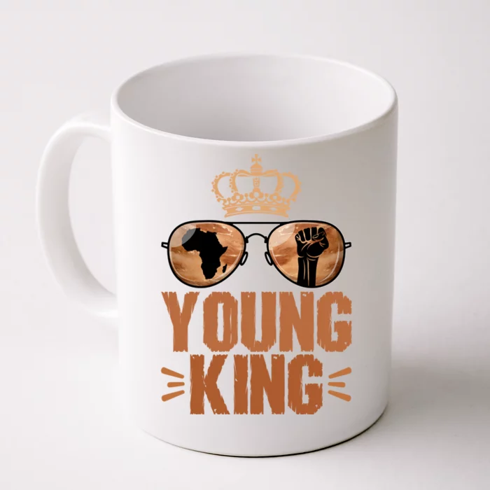 Young King 1865 Juneteenth Black History African Funny Gift Front & Back Coffee Mug