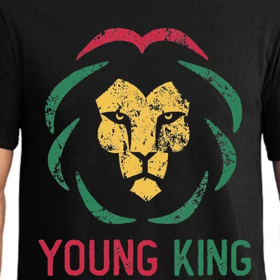 Young King African Lion Black History Month African Pajama Set