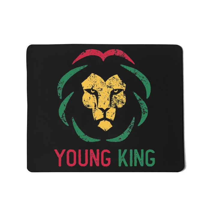 Young King African Lion Black History Month African Mousepad