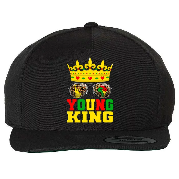 Young King African American 1865 Juneteenth Crown Gift Wool Snapback Cap