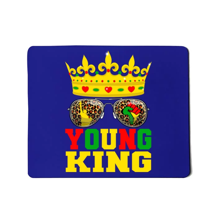 Young King African American 1865 Juneteenth Crown Gift Mousepad