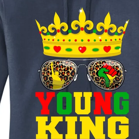 Young King African American 1865 Juneteenth Crown Gift Women's Pullover Hoodie