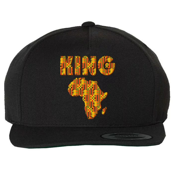 Young King African Black History Month Juneteenth Gift Wool Snapback Cap