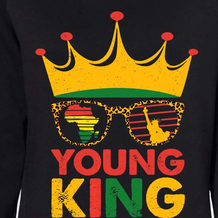 Young King Crown African American Boy 1865 Juneteenth Womens California Wash Sweatshirt