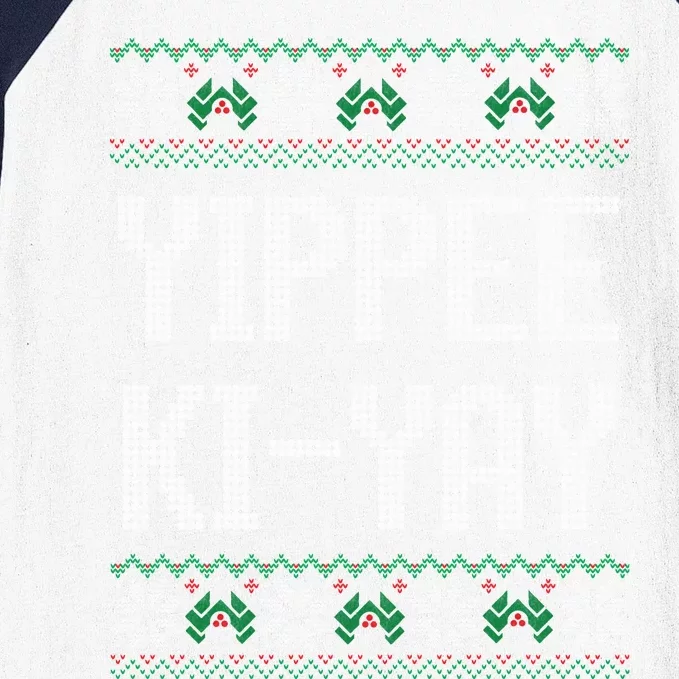 Yippee kiyay  funny Christmas Baseball Sleeve Shirt