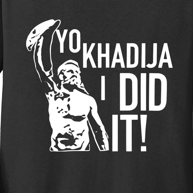 Yo Khadija I Did It Kids Long Sleeve Shirt