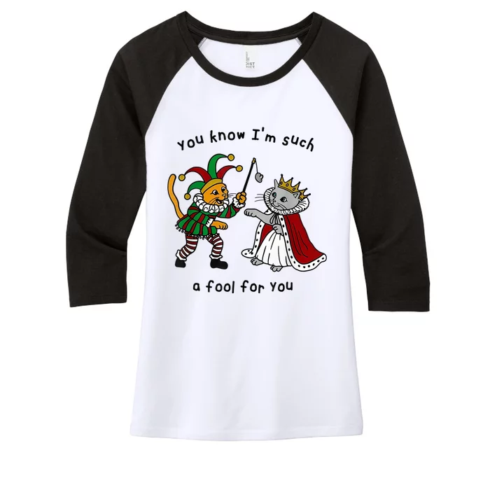 You Know I’M Such A Fool For You Women's Tri-Blend 3/4-Sleeve Raglan Shirt