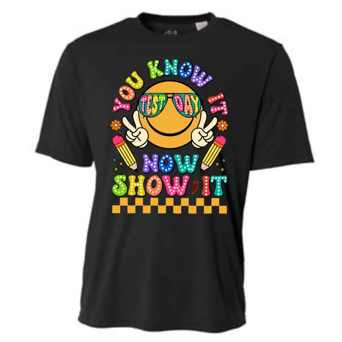 You Know It Now Show It State Testing. Cooling Performance Crew T-Shirt