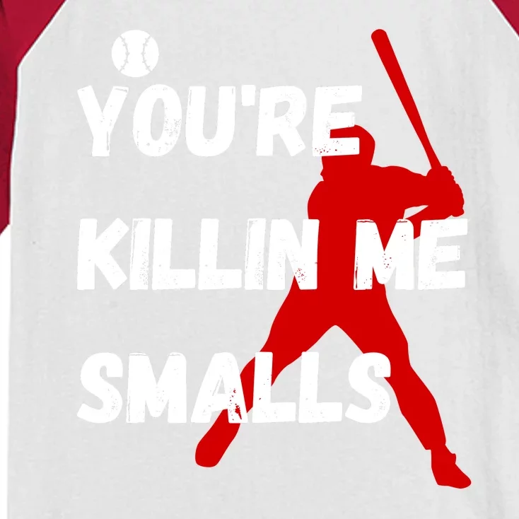 YouRe Killin Me Smalls Kids Colorblock Raglan Jersey