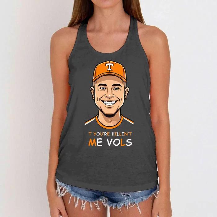 YourRe Killing Me Vols Design Women's Knotted Racerback Tank