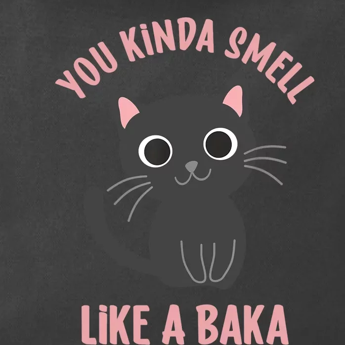 You Kinda Smell Like A Baka Funny Viral Meme For Cat Lovers Zip Tote Bag