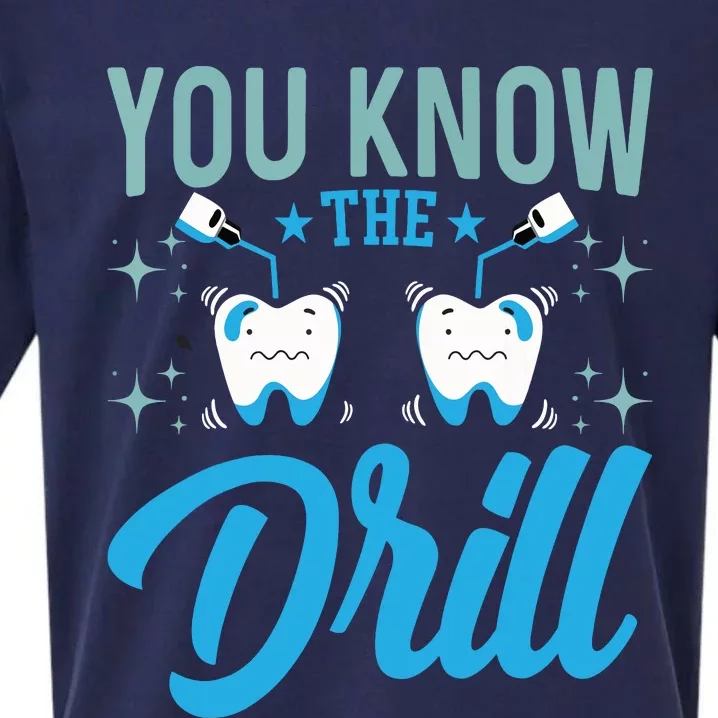 You Know The Drill Funny Oral Dentist Dental Assistant Sueded Cloud Jersey T-Shirt