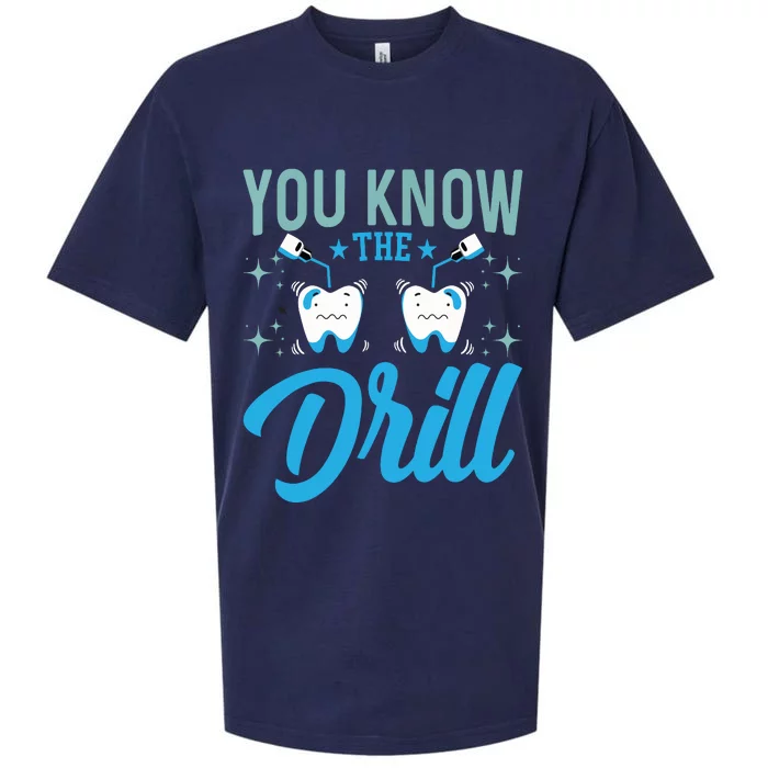 You Know The Drill Funny Oral Dentist Dental Assistant Sueded Cloud Jersey T-Shirt