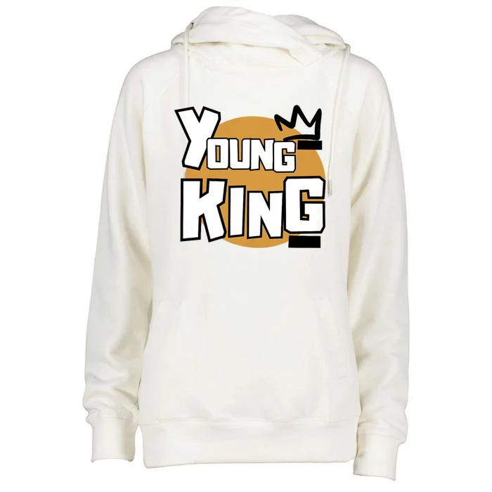 Young Kings Talk The Talk And Walk The Walk Womens Funnel Neck Pullover Hood