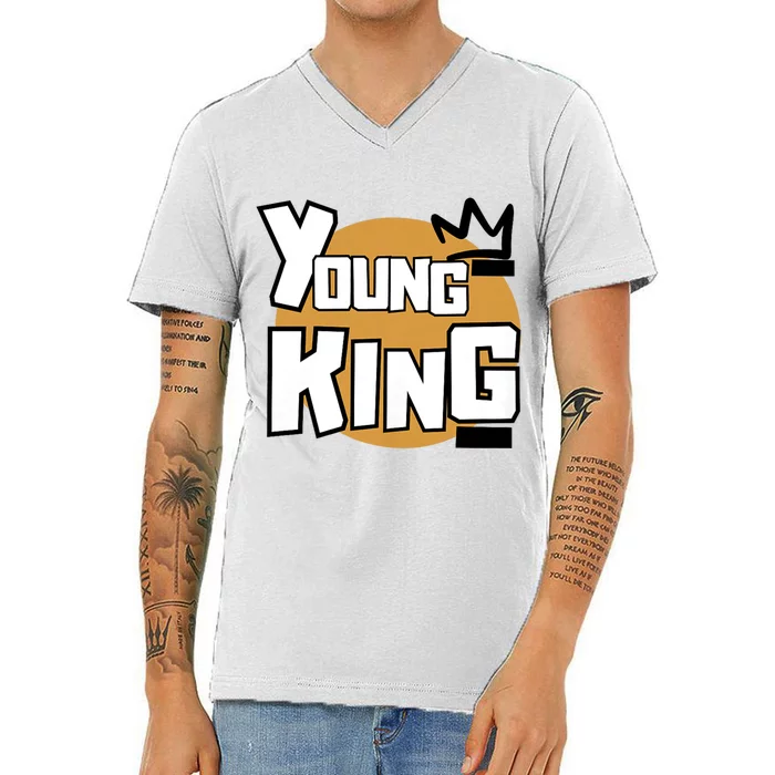 Young Kings Talk The Talk And Walk The Walk V-Neck T-Shirt