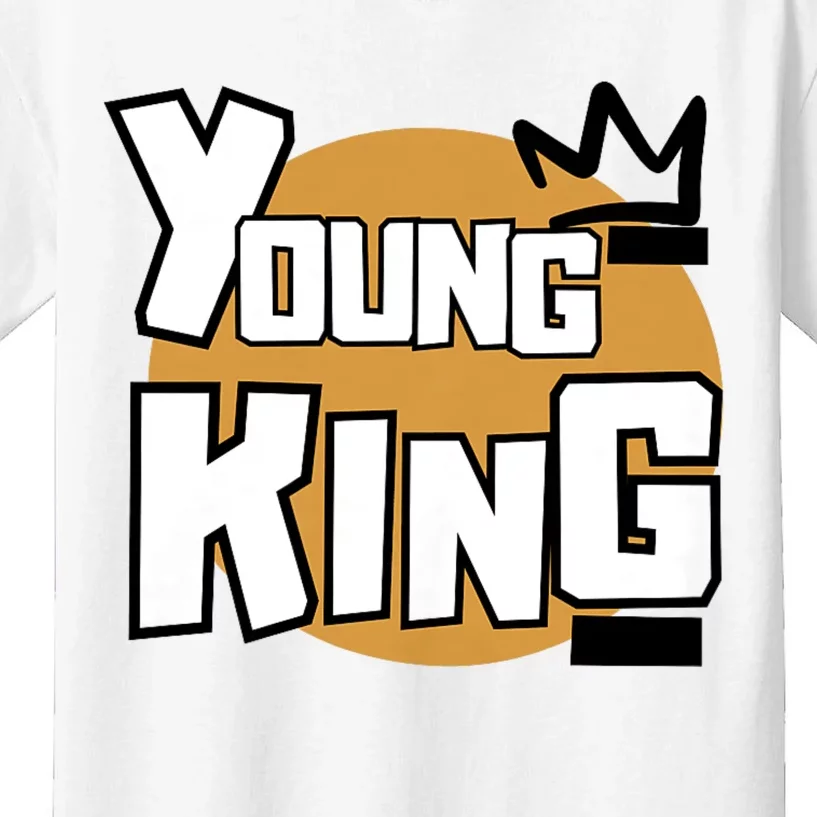 Young Kings Talk The Talk And Walk The Walk Kids T-Shirt