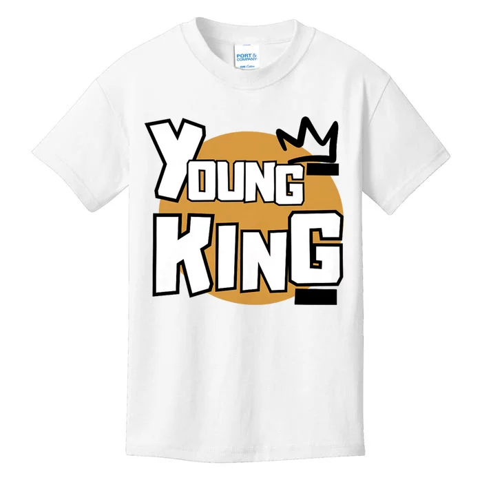 Young Kings Talk The Talk And Walk The Walk Kids T-Shirt