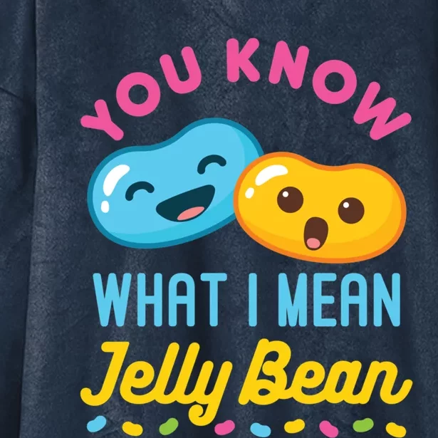 You Know What I Mean Jelly Bean Hooded Wearable Blanket