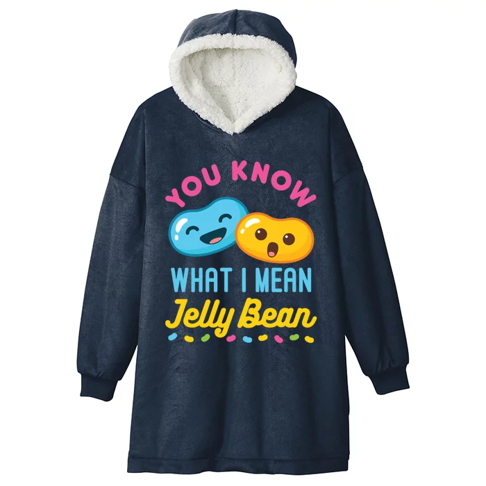 You Know What I Mean Jelly Bean Hooded Wearable Blanket